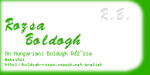 rozsa boldogh business card